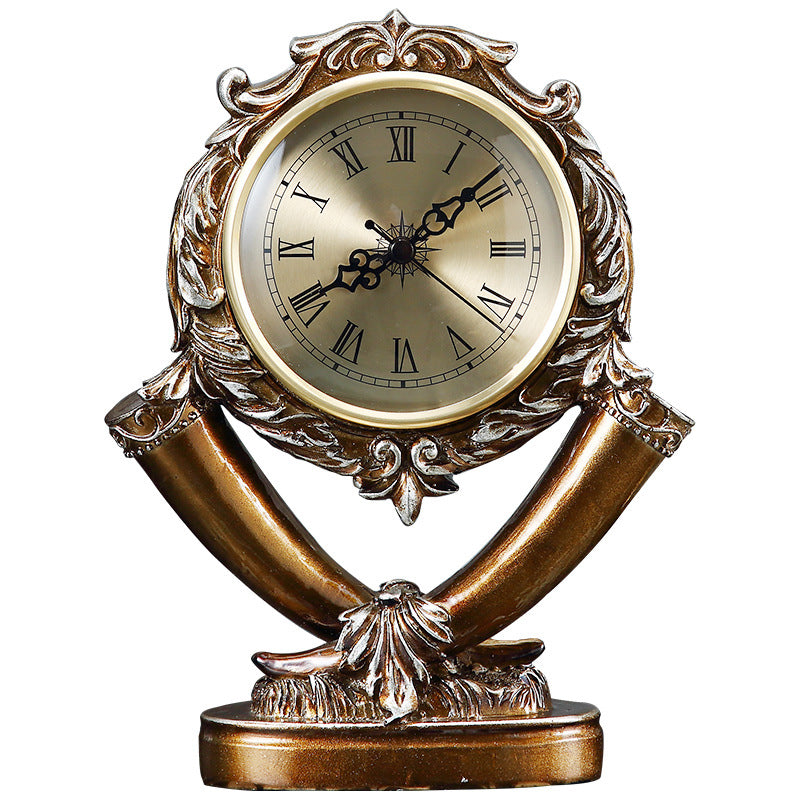 Silent Pendulum Desk Clock with Elephant Design - Multiple Colors