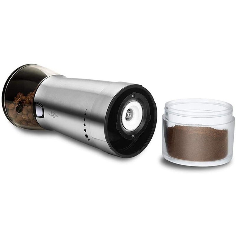 USB Rechargeable Coffee Grinder for Travel & Home Use - Electric & Manual Options