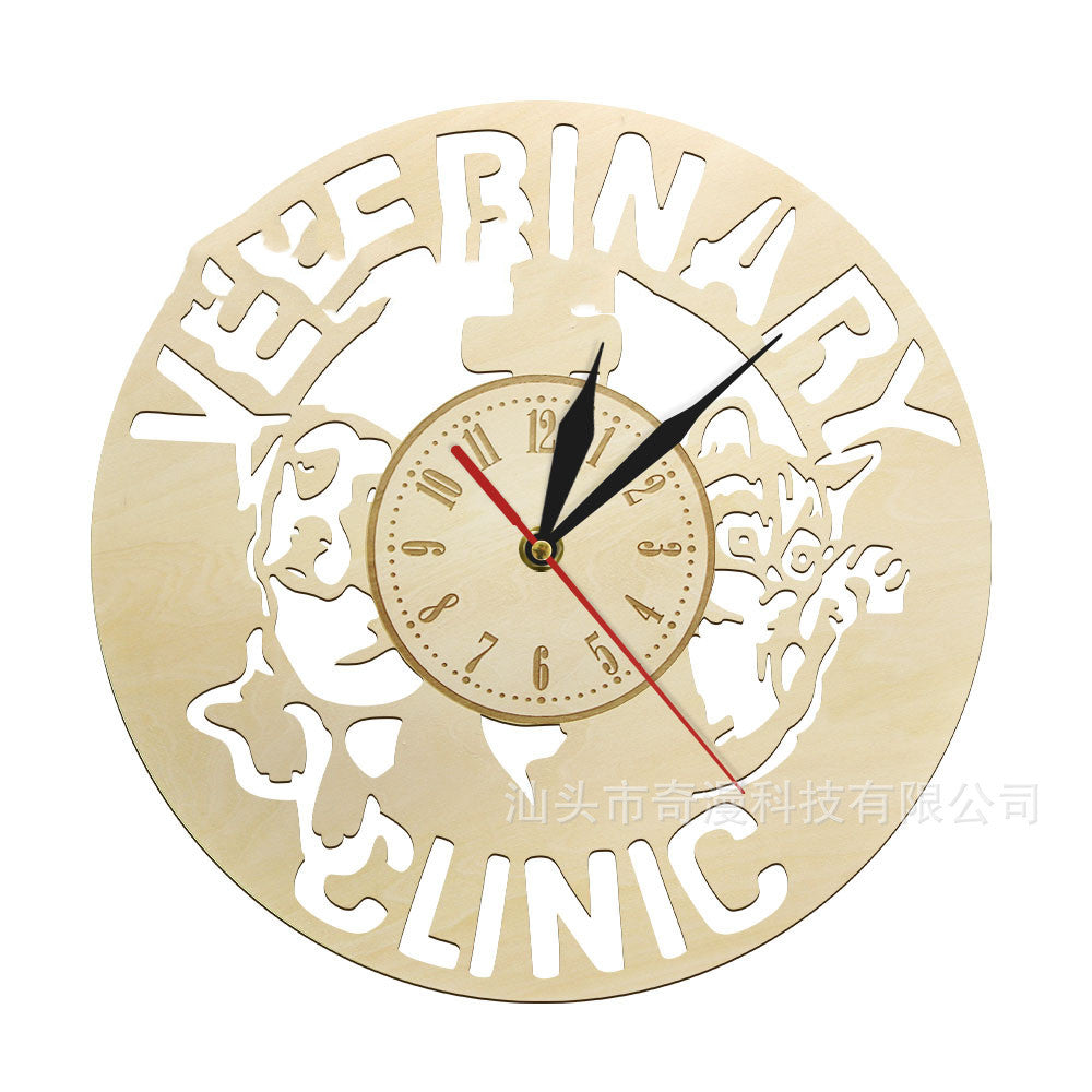 Wooden Wall Clock 12 Inch Nordic Style Home Decor Quartz Movement