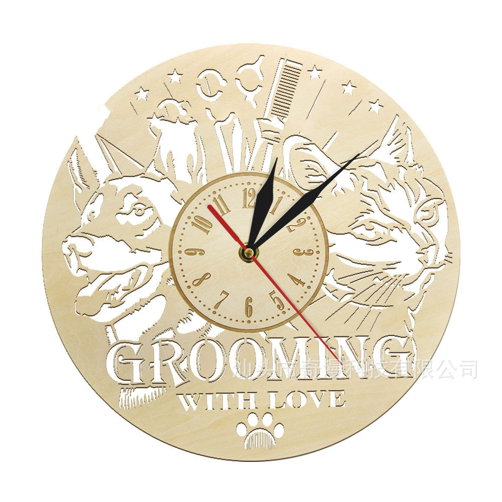 Wooden Wall Clock 12 Inch Nordic Style Home Decor Quartz Movement