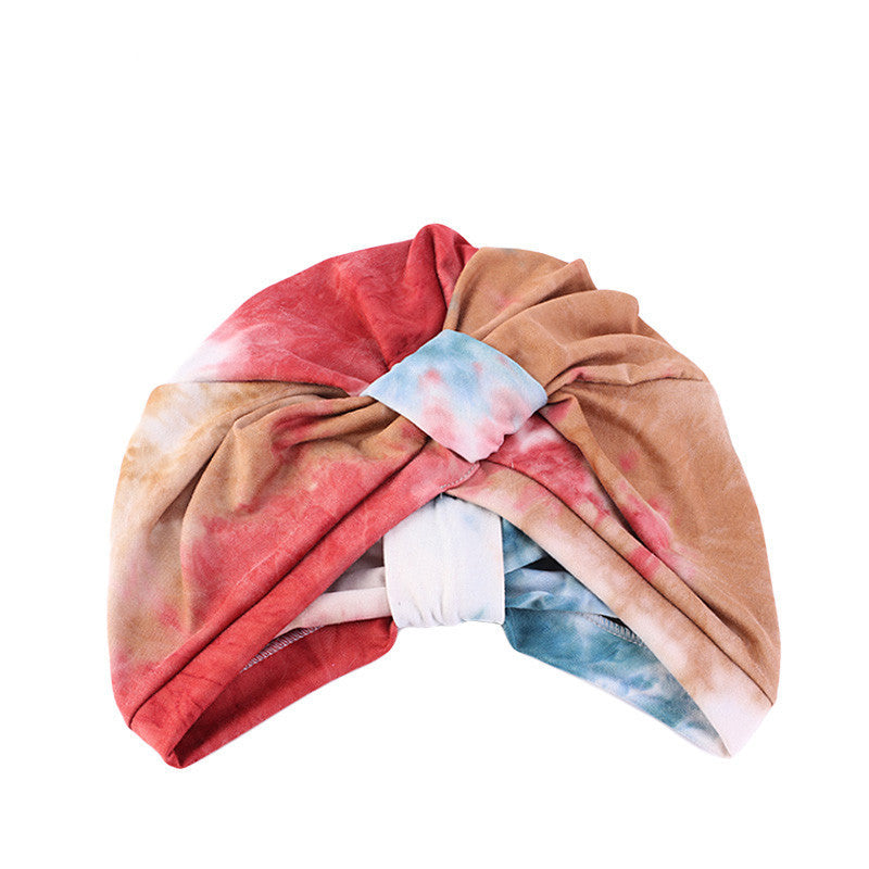 Tie Dye Turban Hat - Ethnic Style