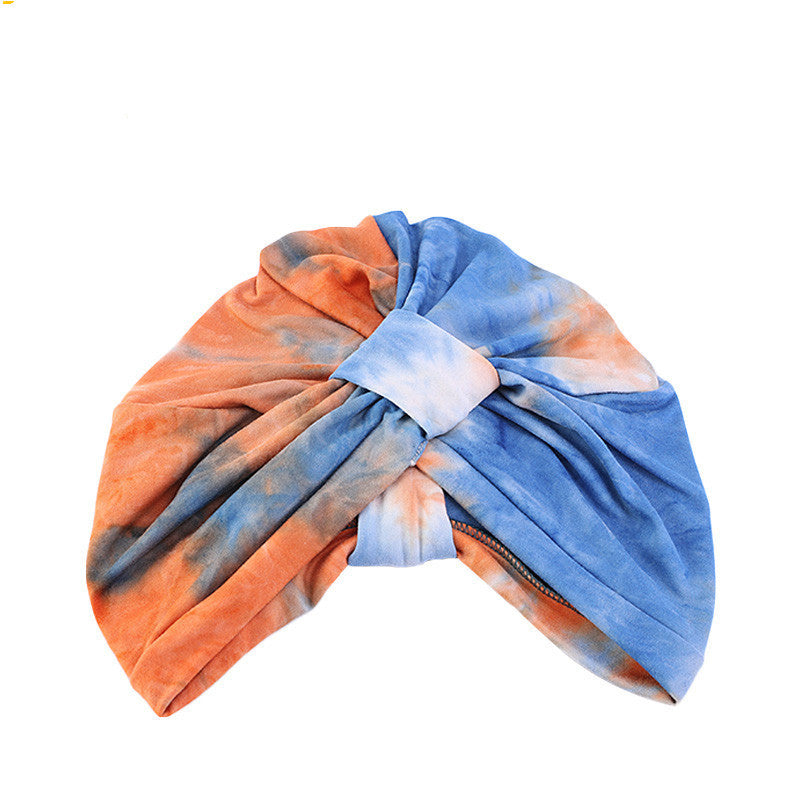 Tie Dye Turban Hat - Ethnic Style