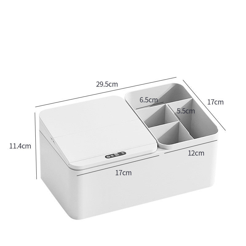 Smart Disinfection Storage Box - Rechargeable & Coverable Home Organizer