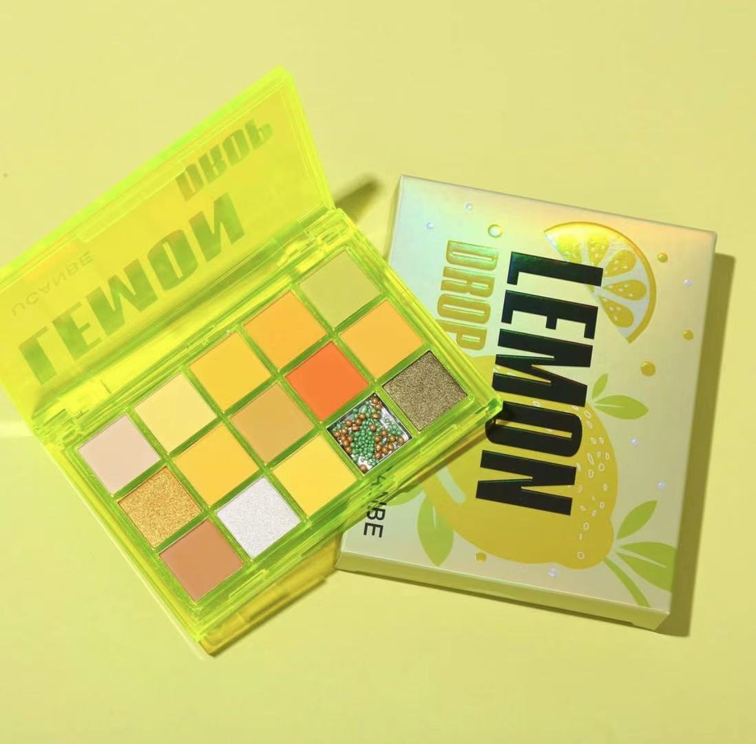 Neon Eyeshadow Palette 15 Shimmer Matte Glitter Shades - Colorful Makeup Set