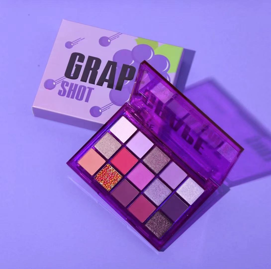 Neon Eyeshadow Palette 15 Shimmer Matte Glitter Shades - Colorful Makeup Set