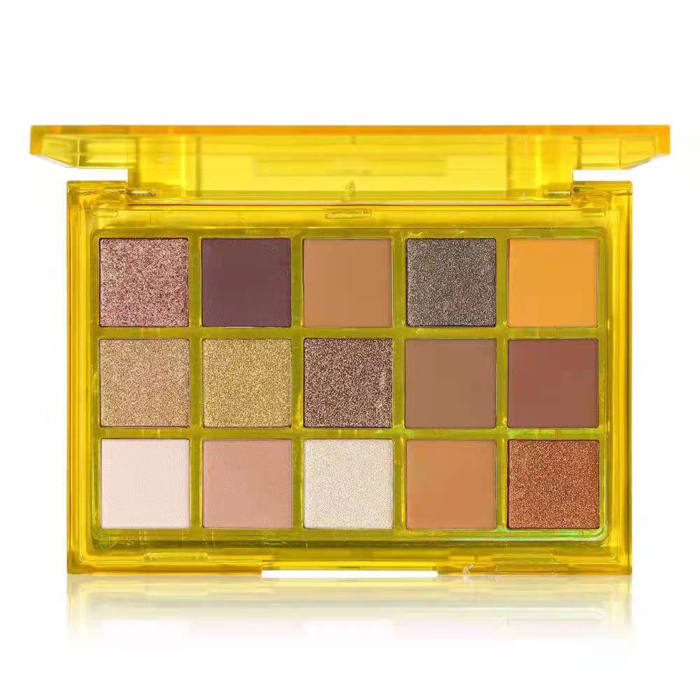 Neon Eyeshadow Palette 15 Shimmer Matte Glitter Shades - Colorful Makeup Set