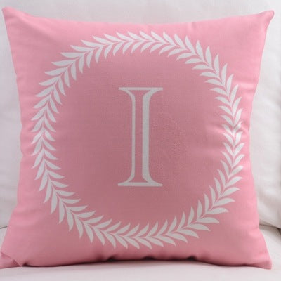English Letters Velvet Pillowcase - Cotton Plush Home Decor