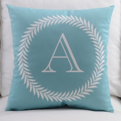 English Letters Velvet Pillowcase - Cotton Plush Home Decor