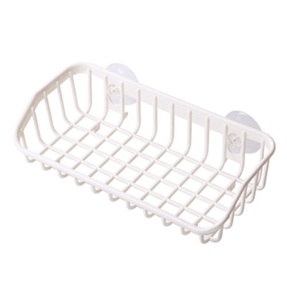 Multifunctional Kitchen Sink Drain Basket with Suction Cup Storage Rack