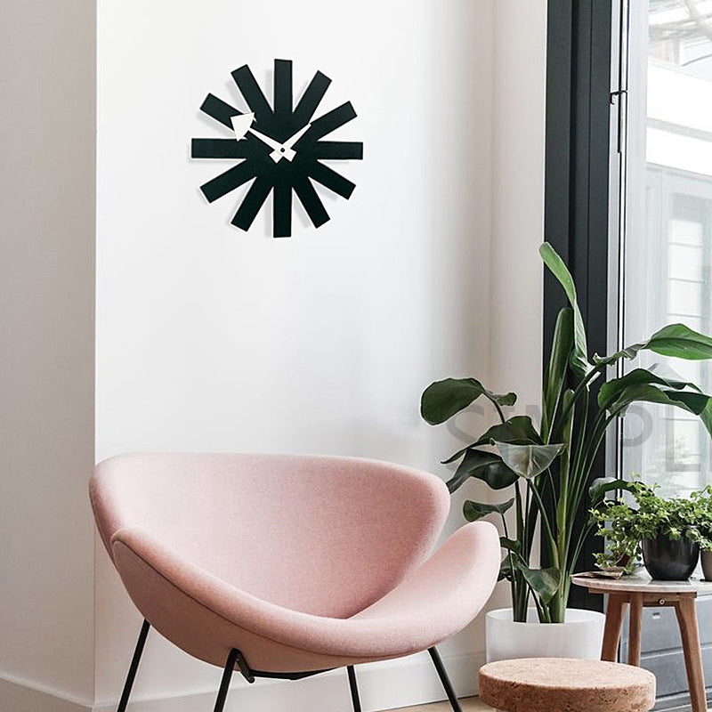 Minimalist Metal Wall Clock for Living Room & Bedroom - Modern Decor