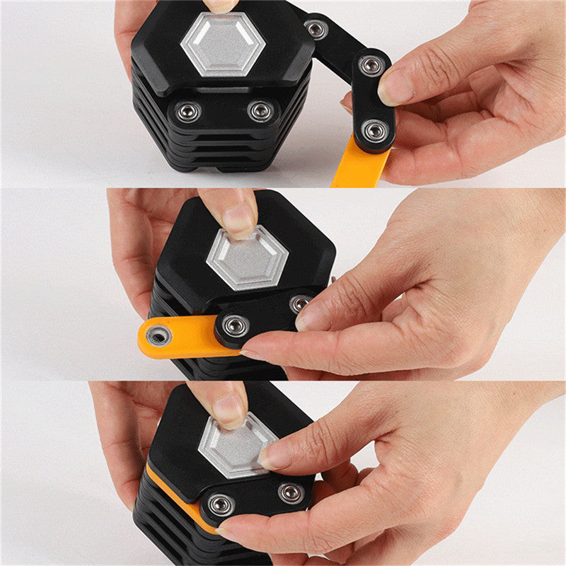 Foldable Bicycle Lock with 3 Keys, Heavy-Duty Chain Security Lock