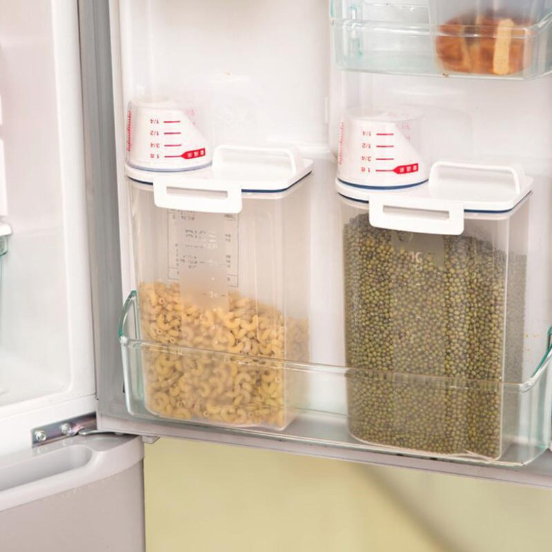 Transparent Grain Storage Box Sealed Can for Household Food Organization