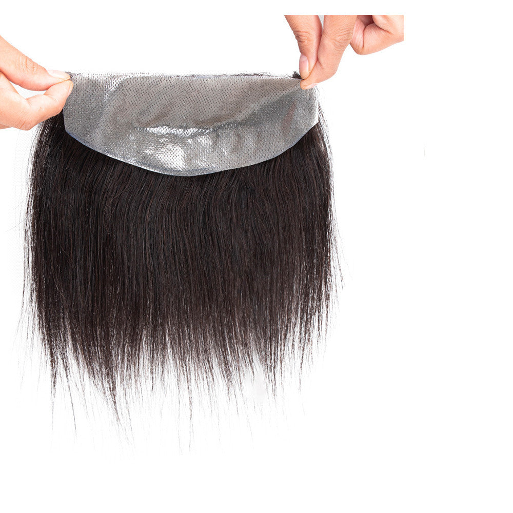 Men's Hand-Woven Hair Replacement Wig - Real Hair, Short & Long Styles