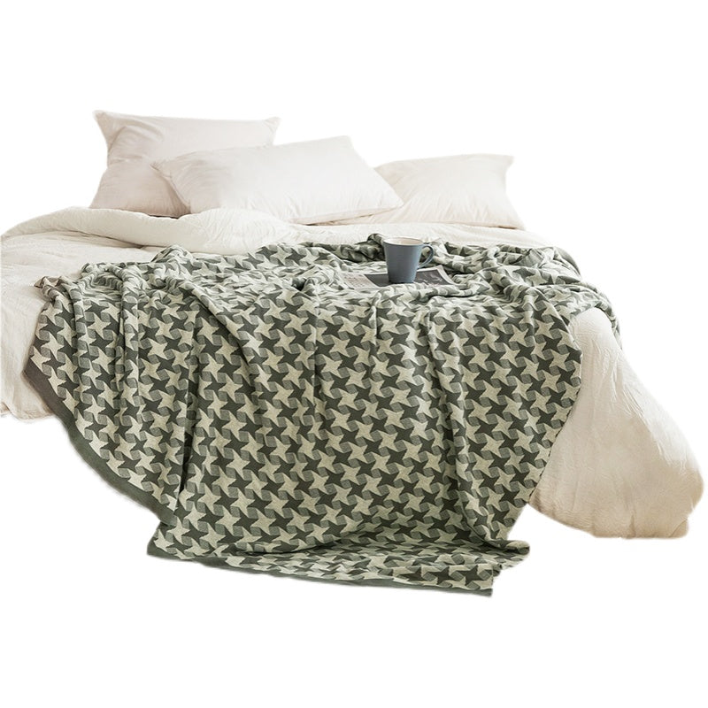 Nordic Style Cotton Wind Sand Hair Blanket for Bedroom & Sofa