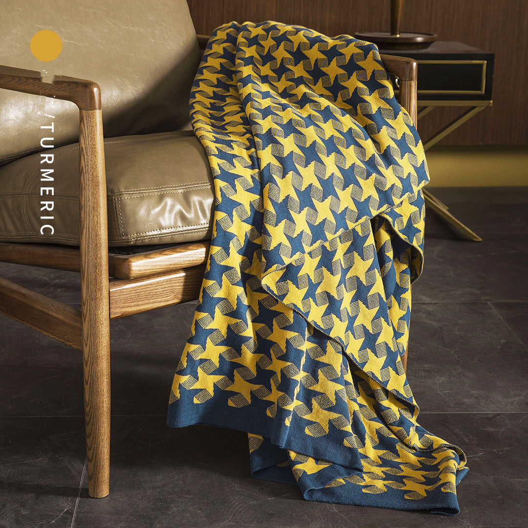 Nordic Style Cotton Wind Sand Hair Blanket for Bedroom & Sofa