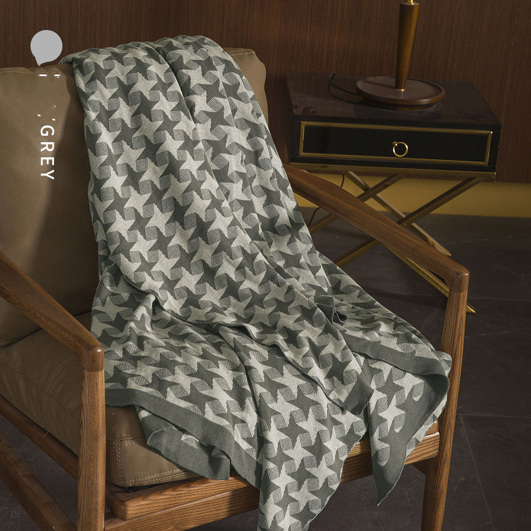 Nordic Style Cotton Wind Sand Hair Blanket for Bedroom & Sofa