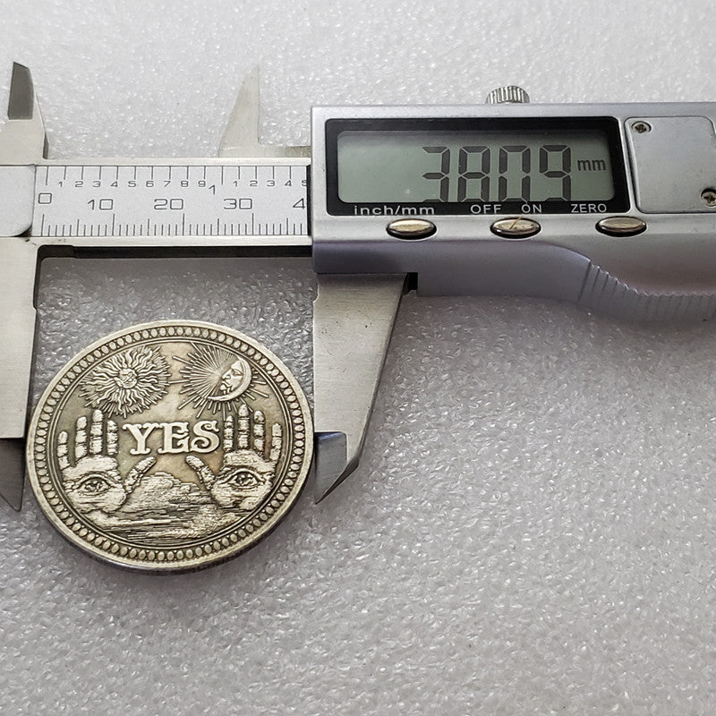 Silver Coin Collectible - Brass Silver Plated Memorabilia, 1 Piece
