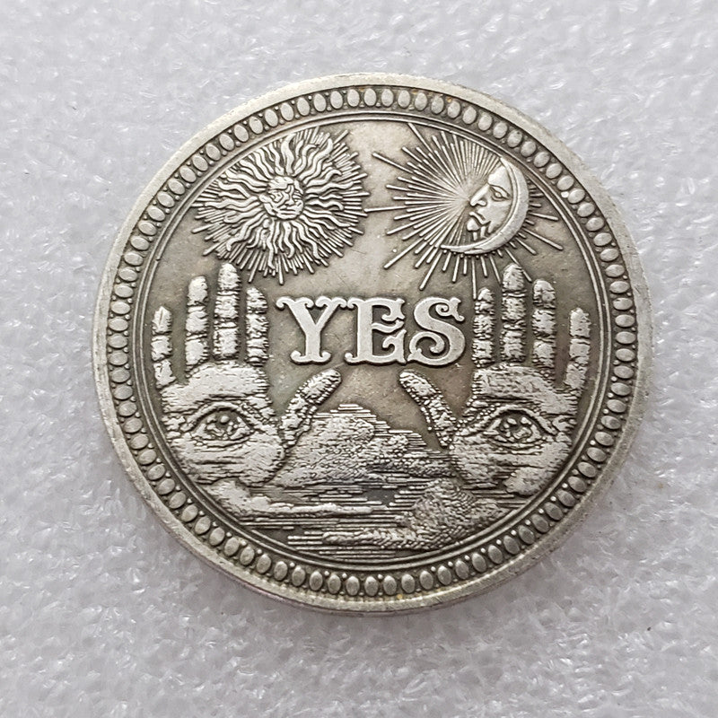 Silver Coin Collectible - Brass Silver Plated Memorabilia, 1 Piece