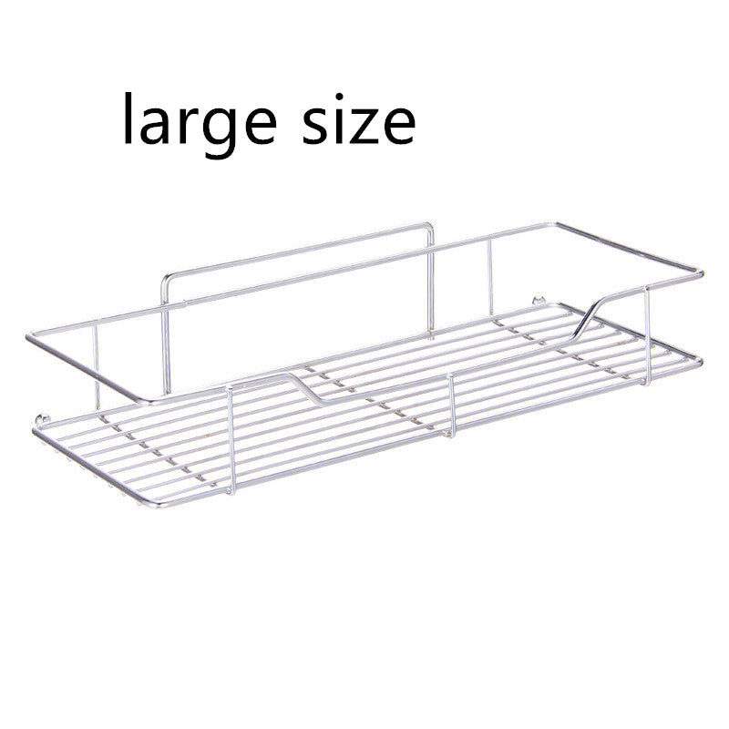 Wall-Mounted Kitchen and Bathroom Storage Rack Adjustable Viscose Iron