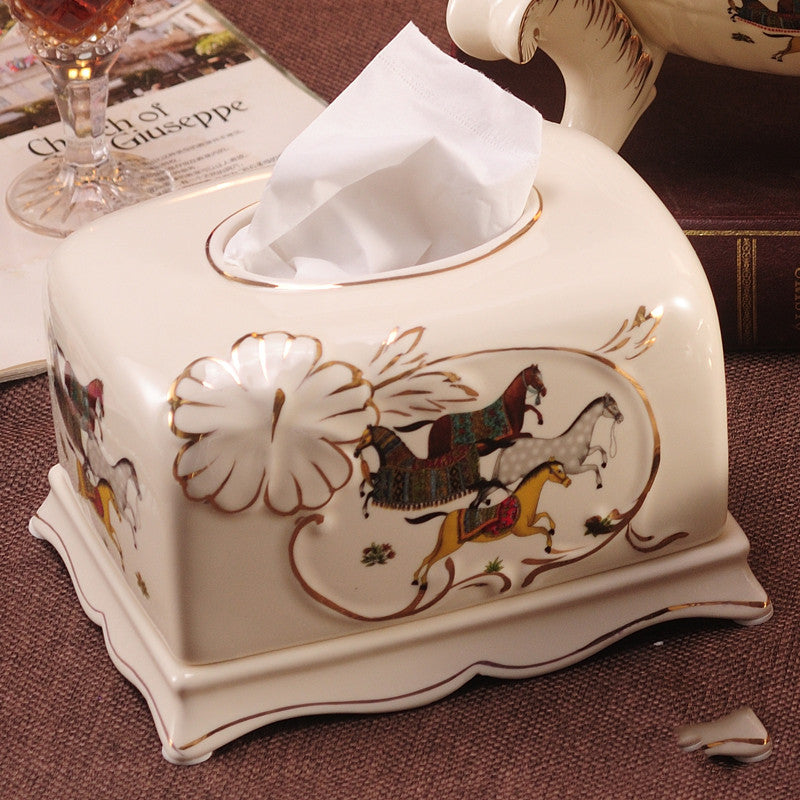 European-Style Ceramic Fruit Plate Set Modern Kitchen Decor Gift