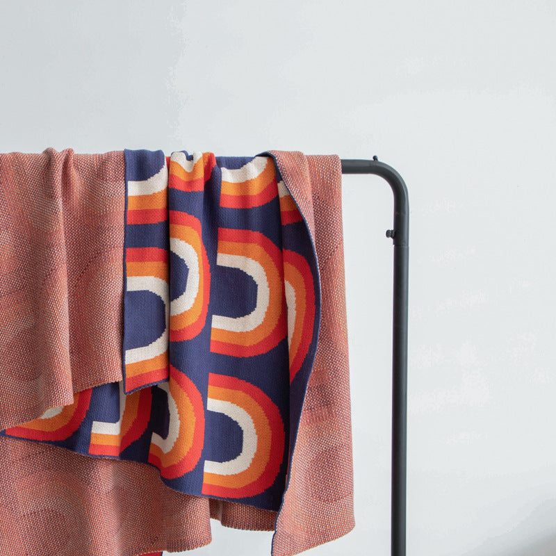 Cotton Rainbow Bohemian Throw Blanket 130x160cm Nordic Home Decor