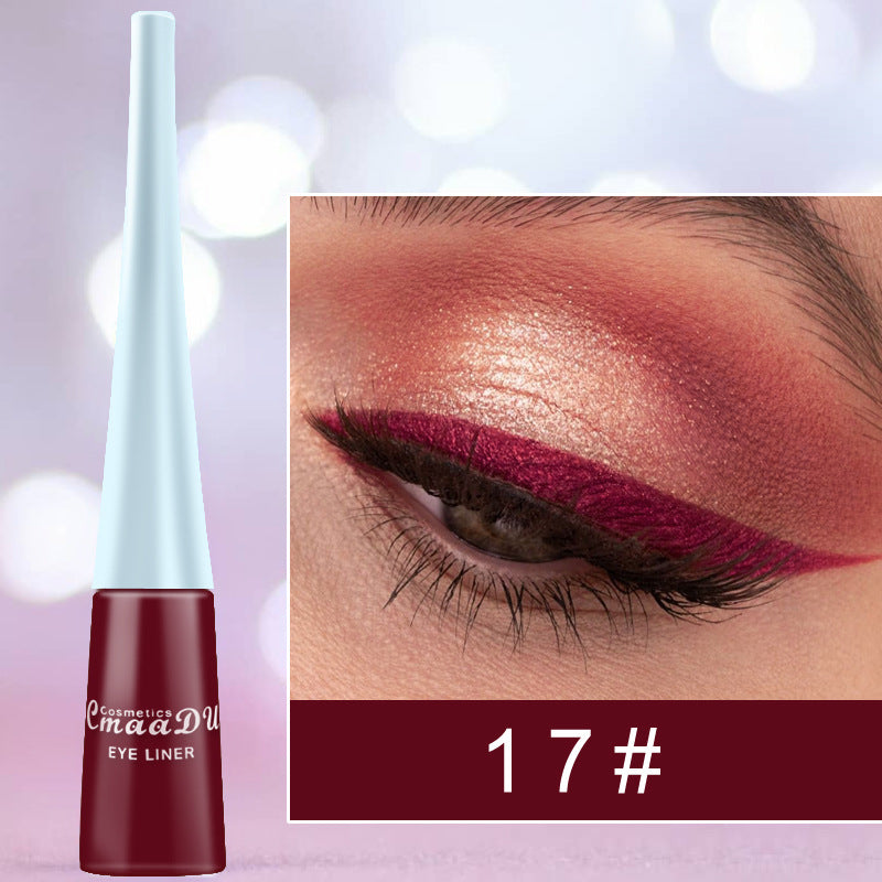 17 Color Liquid Eyeliner Set - Matte, Waterproof, Long-Lasting Eye Makeup