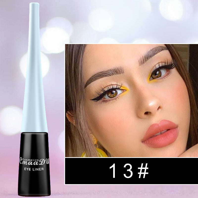 17 Color Liquid Eyeliner Set - Matte, Waterproof, Long-Lasting Eye Makeup