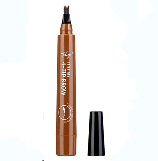 Four-Forked Water Eyebrow Pencil Multi-Head Makeup Eyebrow Shaping Tool - Multiple Colors