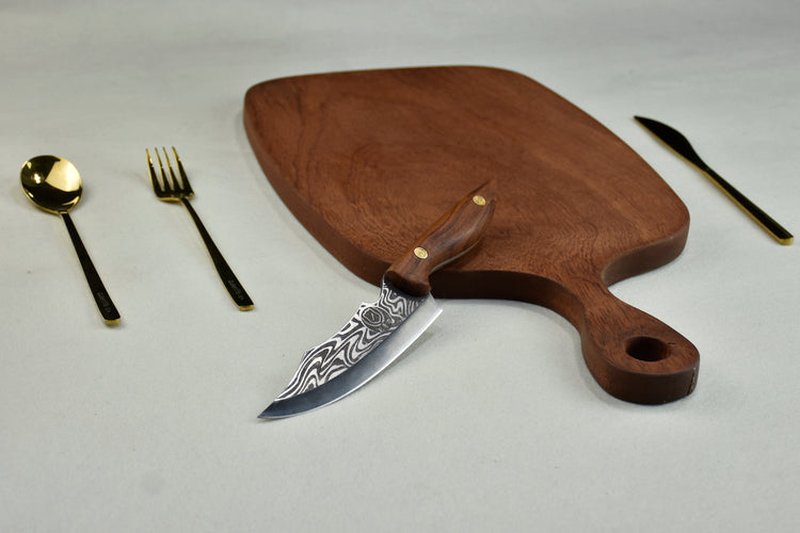 Boning Knife Damascus Pattern Kitchen Knife 25.8cm Sharp Meat Cutter