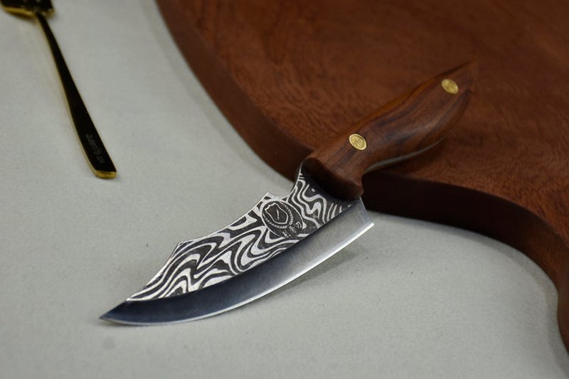 Boning Knife Damascus Pattern Kitchen Knife 25.8cm Sharp Meat Cutter