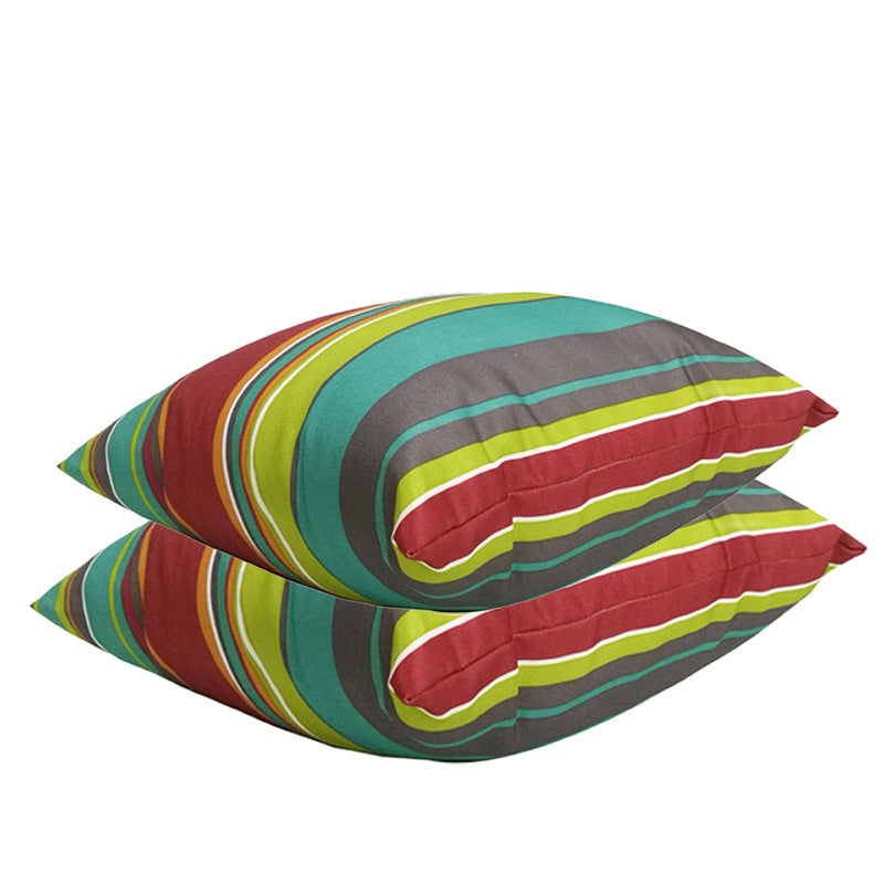 Ethnic Style Striped Cotton Office Pillow 45x45cm Home Decor Cushion