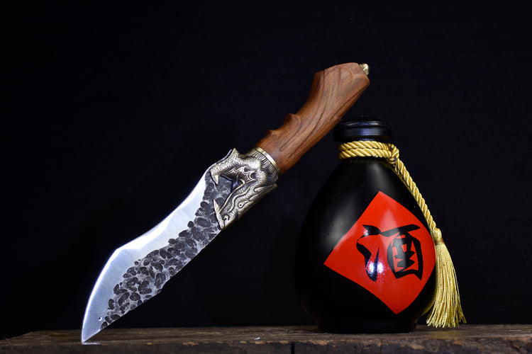 Faucet Bone Knife - Kitchen & Dining Tool with Rosewood Handle, 14cm Blade
