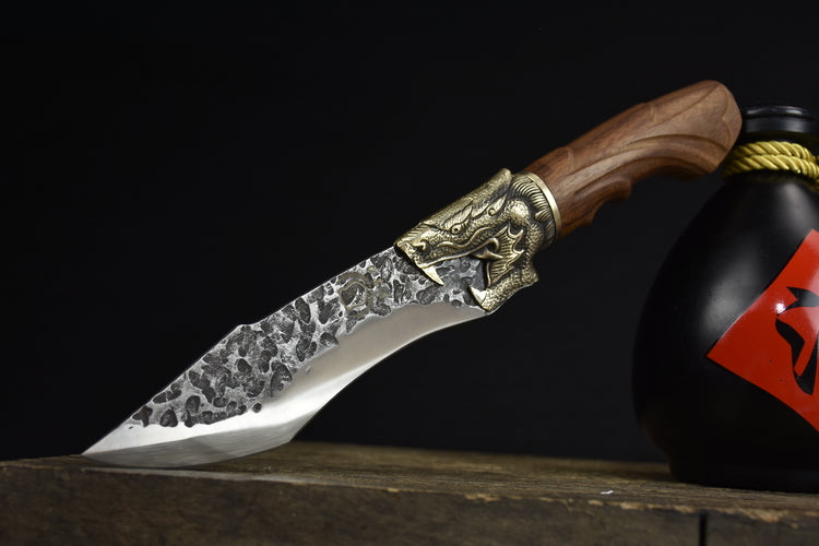 Faucet Bone Knife - Kitchen & Dining Tool with Rosewood Handle, 14cm Blade