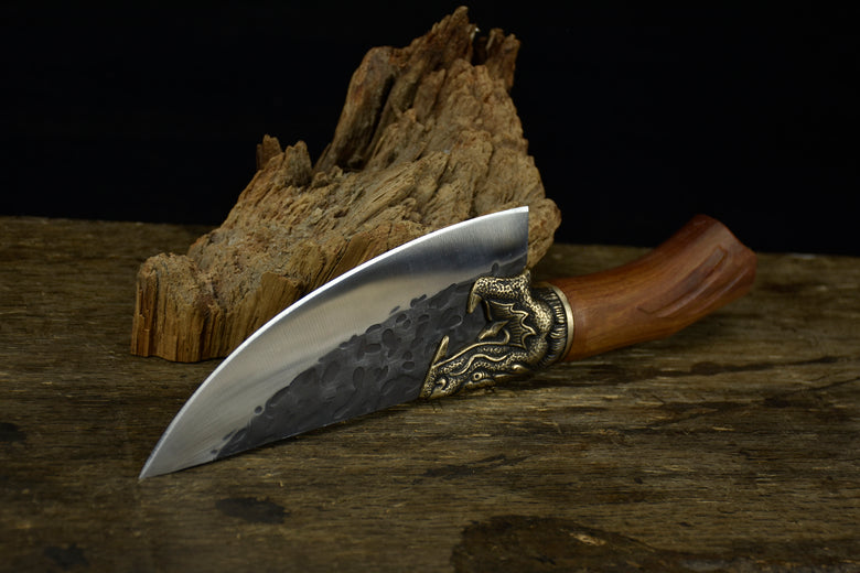Boning Knife 27cm Kitchen Chef Knife with Rosewood Handle - Thickened Steel Blade