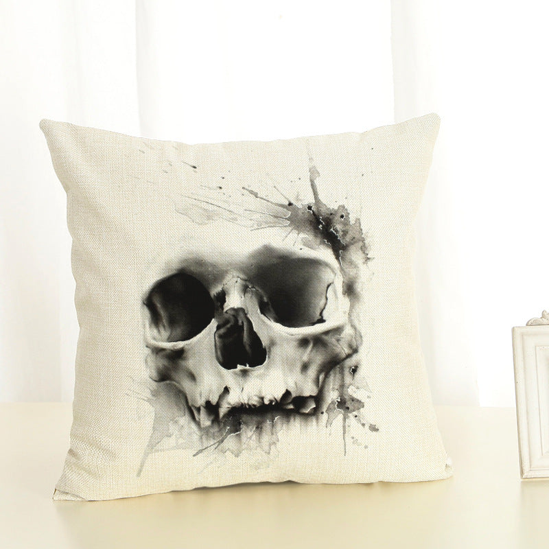 Cartoon Skull Head Series Pillow Cover 45x45cm Home & Garden Cushion Cover