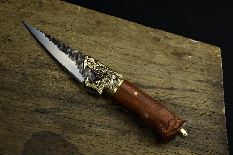Small Boning Knife - Sharp & Durable Kitchen Tool with Rosewood Handle