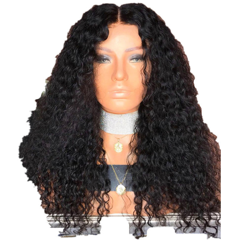 Women’s Curly Hair Wig with Long Bangs and Fluffy Style - Multiple Colors