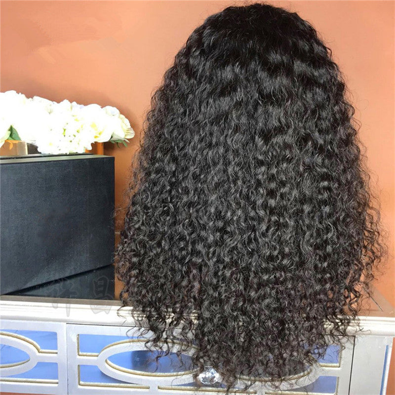 Women’s Curly Hair Wig with Long Bangs and Fluffy Style - Multiple Colors