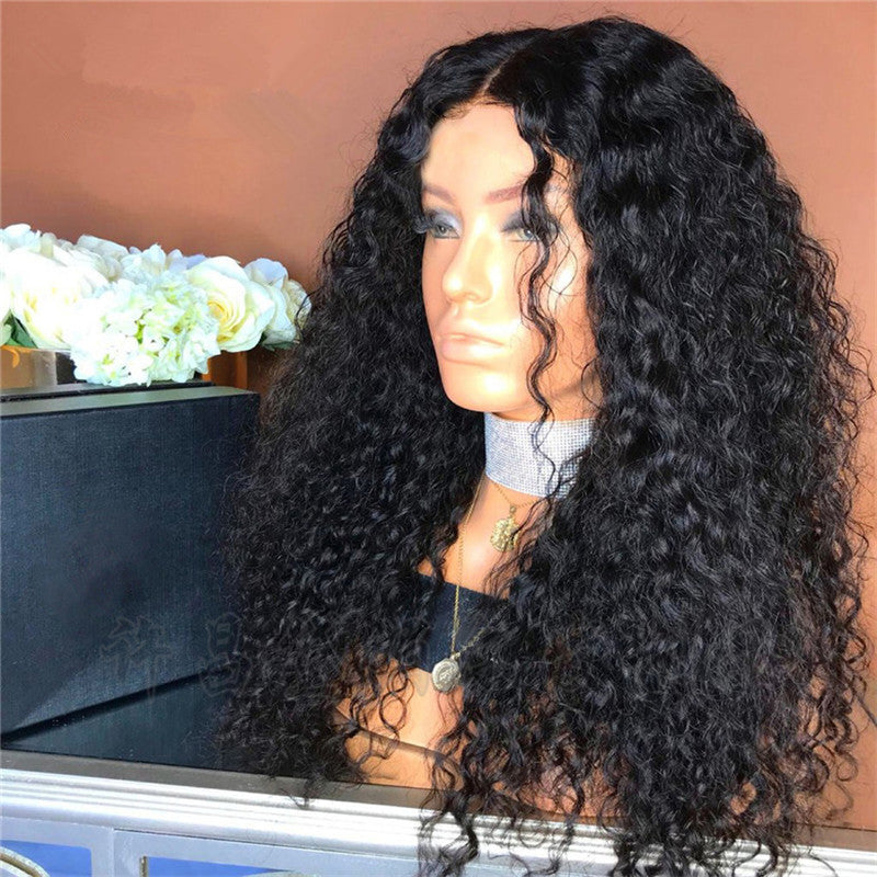 Women’s Curly Hair Wig with Long Bangs and Fluffy Style - Multiple Colors