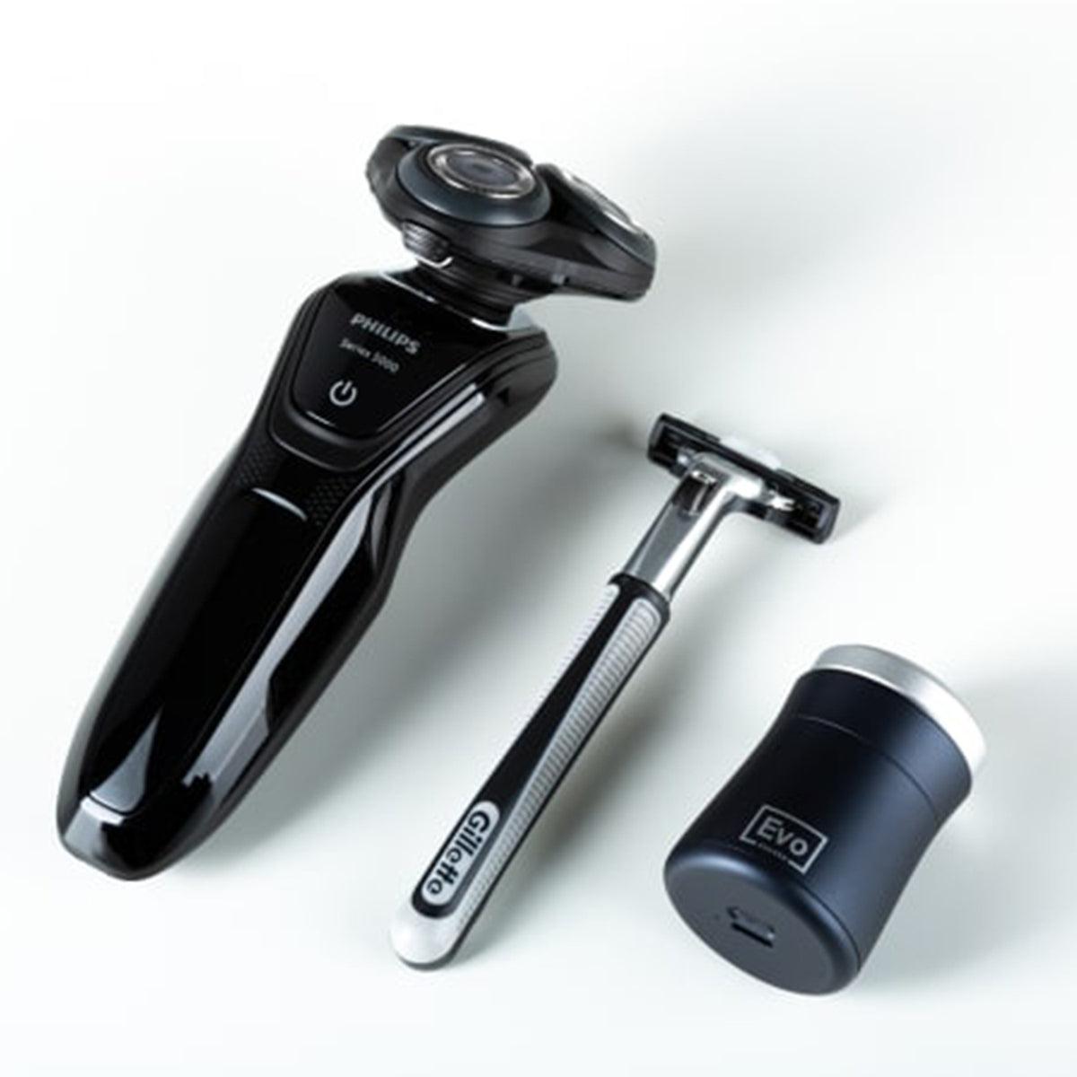 EVO Electric Shaver Type-C Charging Rotary 3-Head - Space Blue