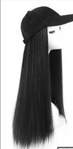 Long Wave Curly Hair Wig Hat - Synthetic Hair