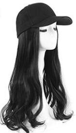 Long Wave Curly Hair Wig Hat - Synthetic Hair