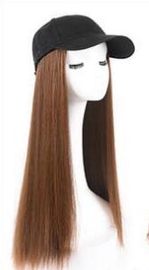 Long Wave Curly Hair Wig Hat - Synthetic Hair