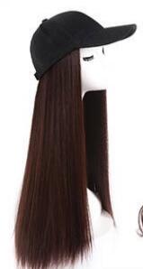 Long Wave Curly Hair Wig Hat - Synthetic Hair