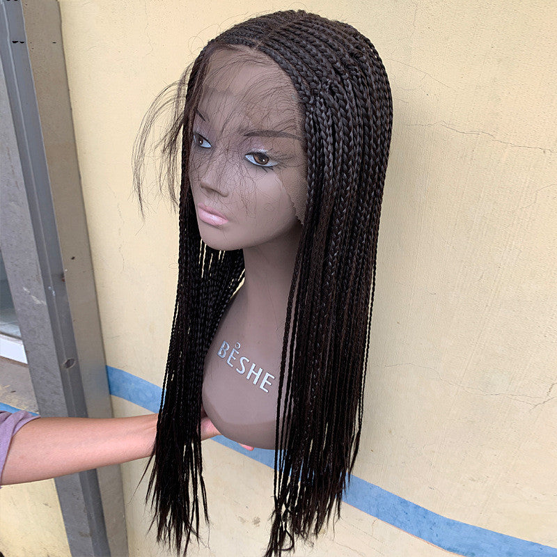 European American Fashion Braided Wig Half Hand Hooks Star Style Long Synthetic Hair