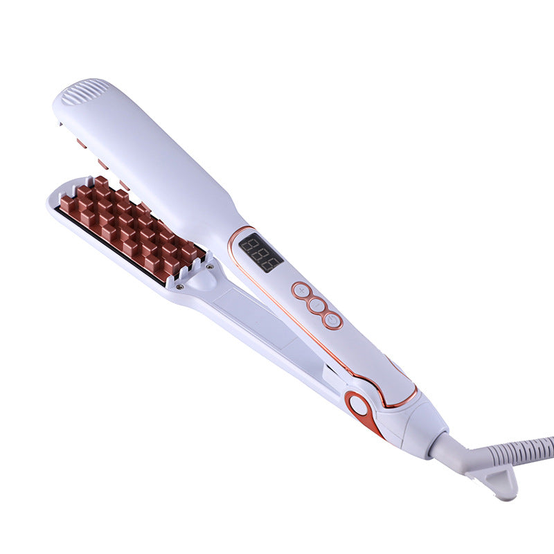 Fluffy Hair Straightener for Wet & Dry Hair - Tourmaline Ceramic Styling Tool