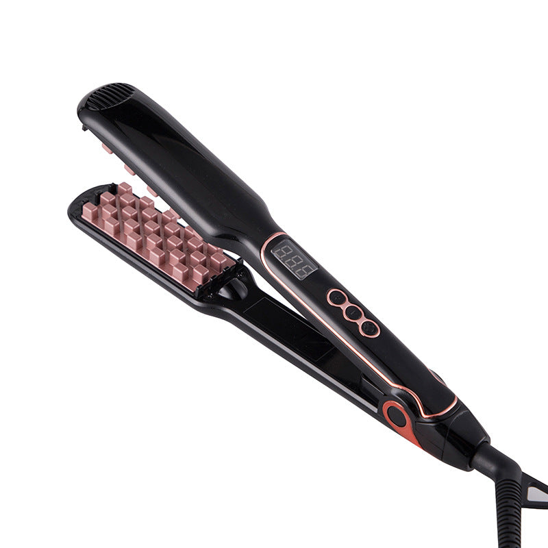 Fluffy Hair Straightener for Wet & Dry Hair - Tourmaline Ceramic Styling Tool