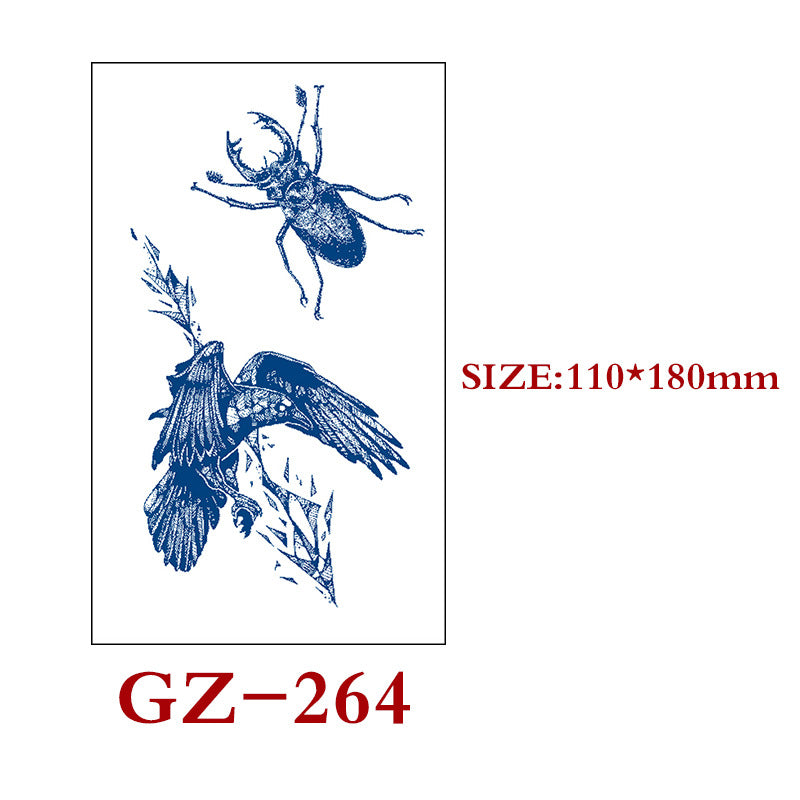 Waterproof Semi-Permanent Tattoo Stickers for Body Art - Assorted Styles