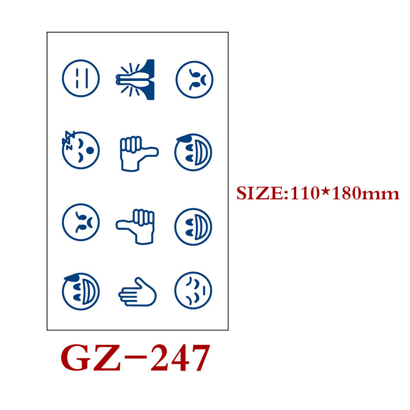 Waterproof Semi-Permanent Tattoo Stickers for Body Art - Assorted Styles