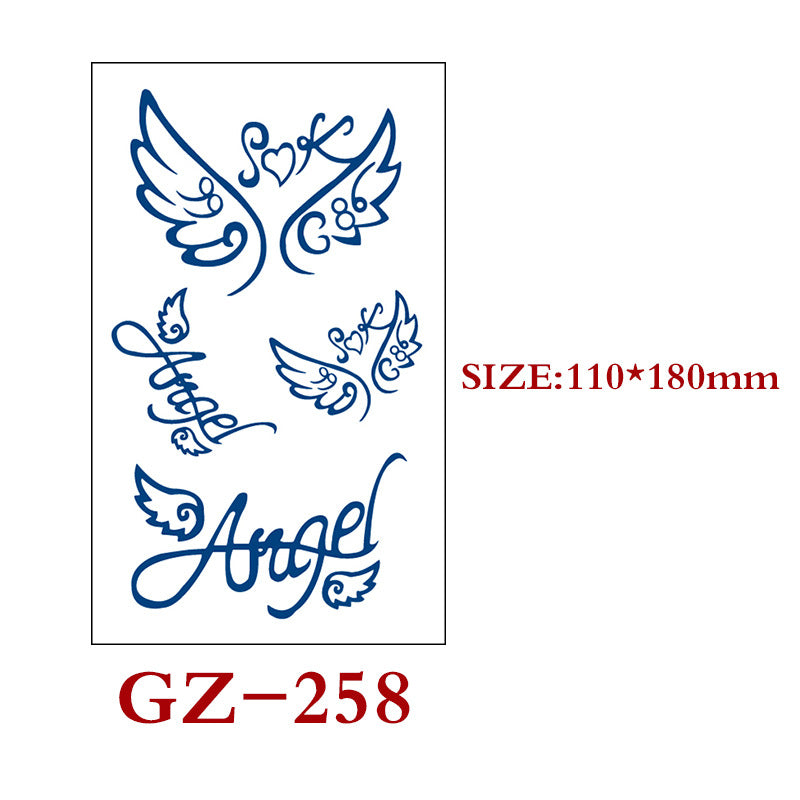 Waterproof Semi-Permanent Tattoo Stickers for Body Art - Assorted Styles